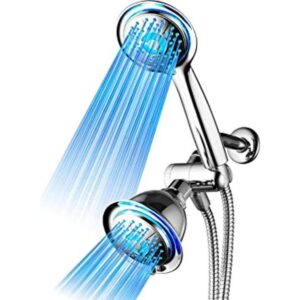 DreamSpa Airjet cabezal de regadera de 3 vías cromado con