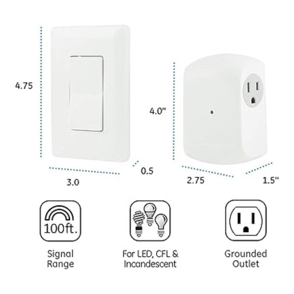 GE 18279 Interruptor de pared control de iluminación_3