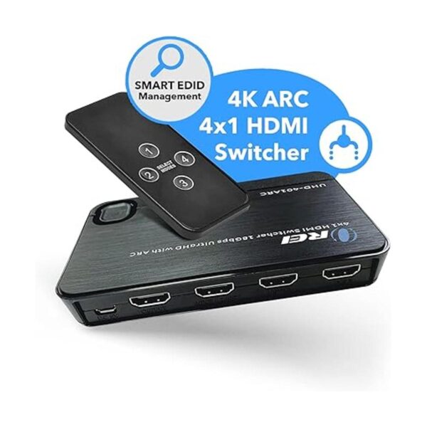 Interruptor HDMI 4K de 4 puertos por OREI 4K 60Hz 444_2