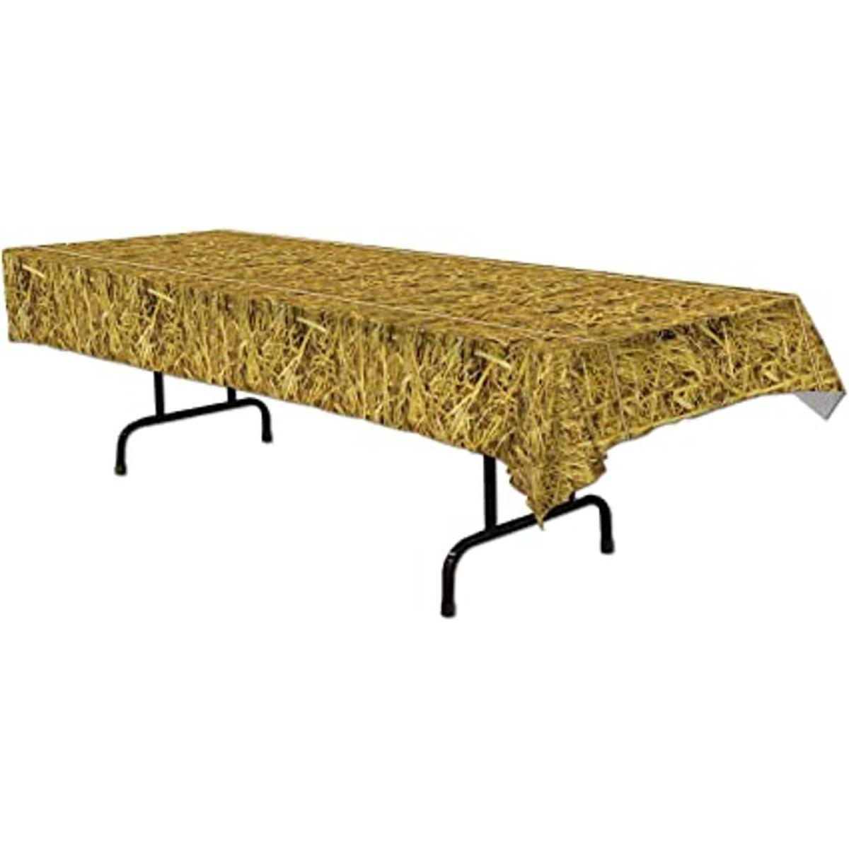 Beistle Mantel de paja 53.9 x 109.4 in multicolor