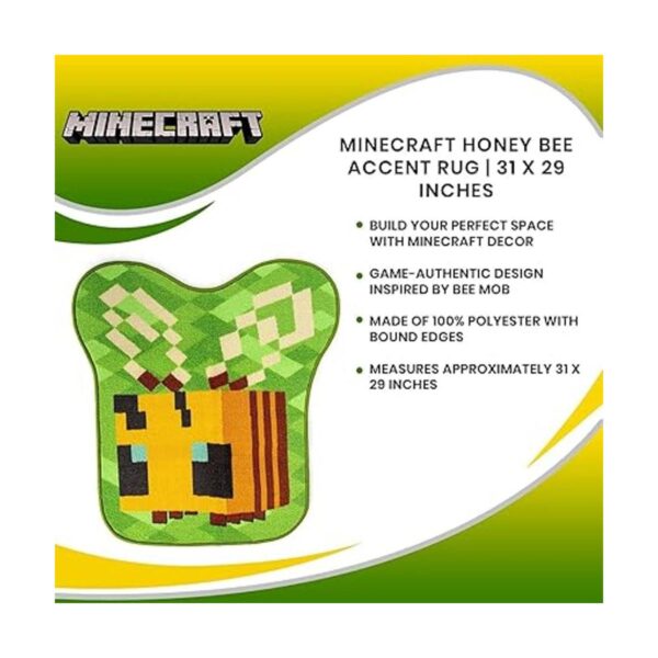 Minecraft Honey Bee Accent Alfombra Colección oficial de