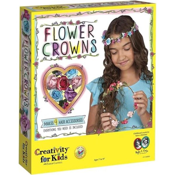 Creatividad en coronas de flores para niños._1