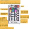 JOYLIT Control remoto LED RF RGB de 28 teclas para RGB SMD_3