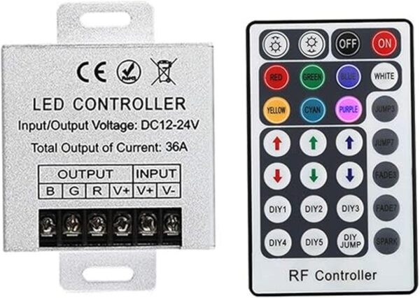 JOYLIT Control remoto LED RF RGB de 28 teclas para RGB SMD_1