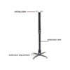 Henxlco Soporte universal para proyector de pared o techo_3