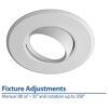 NICOR Lighting Foco LED empotrable intensidad regulable