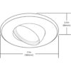 NICOR Lighting Foco LED empotrable intensidad regulable