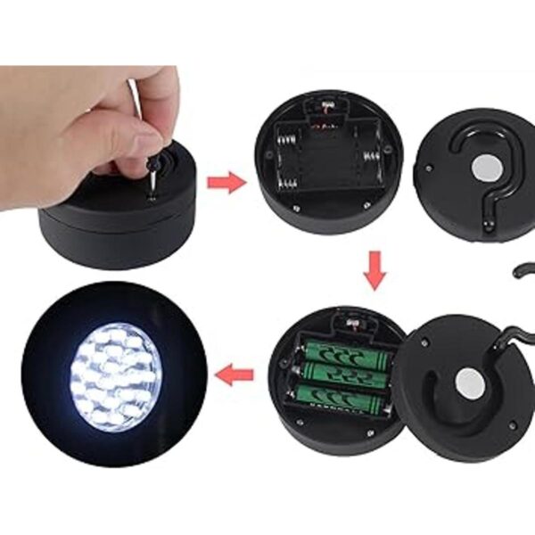 Cade Antorcha magnética redonda de 24 luces LED con_5