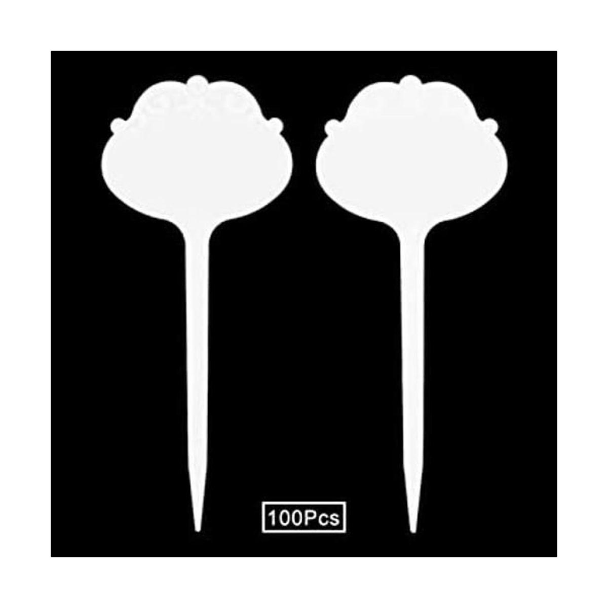 SumDirect 100pcs 1x6 Inches Plastic Waterproof Plant Tags