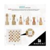 RADICALn juego de ajedrez completo de mármol blanco y_5