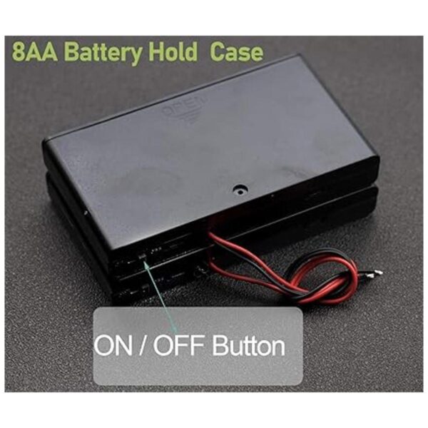 CORODE Caja de 8 x AA de 12 V con cable para interruptor_3