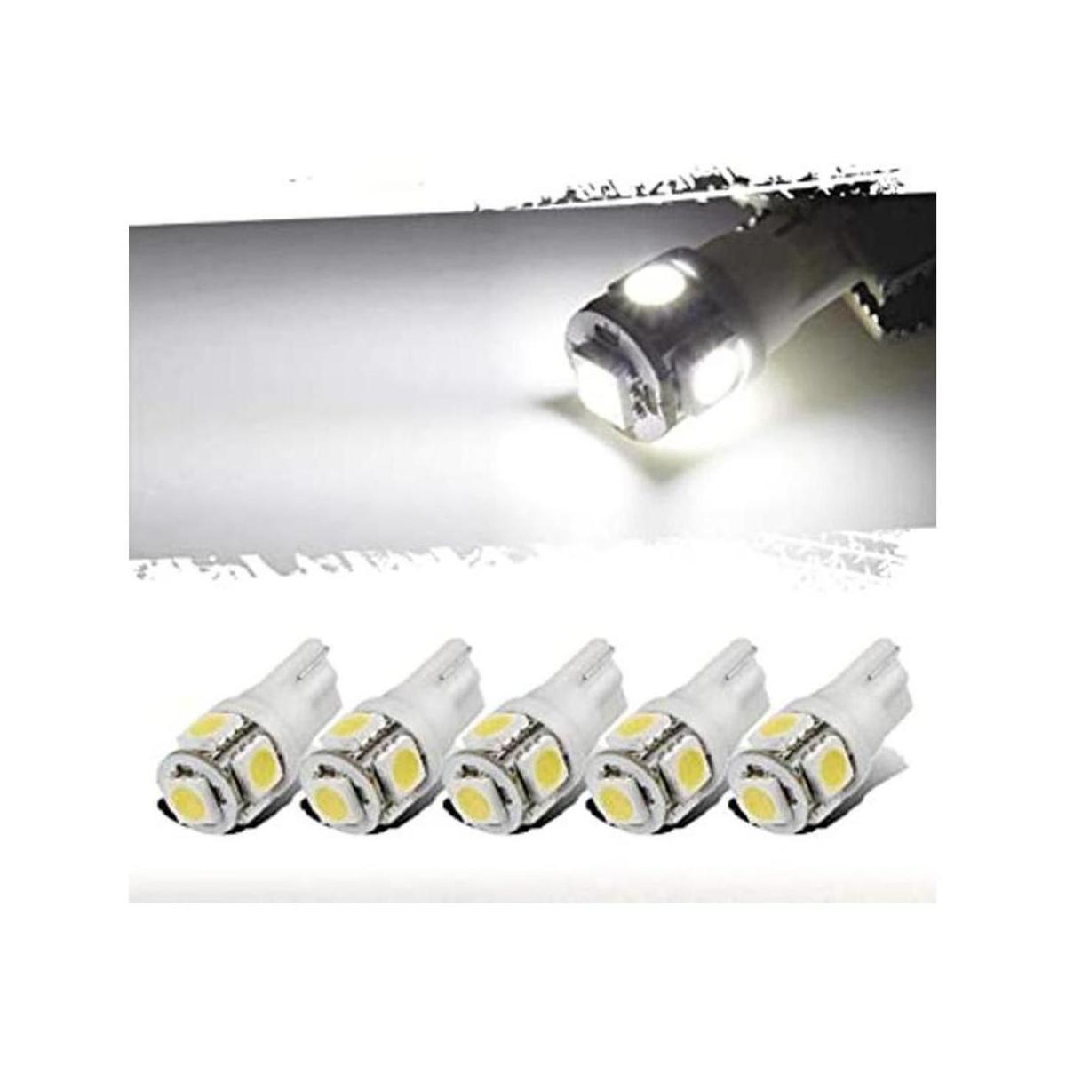 Partsam T10 Bombillas de luz LED 5X Blanco 161 168 194