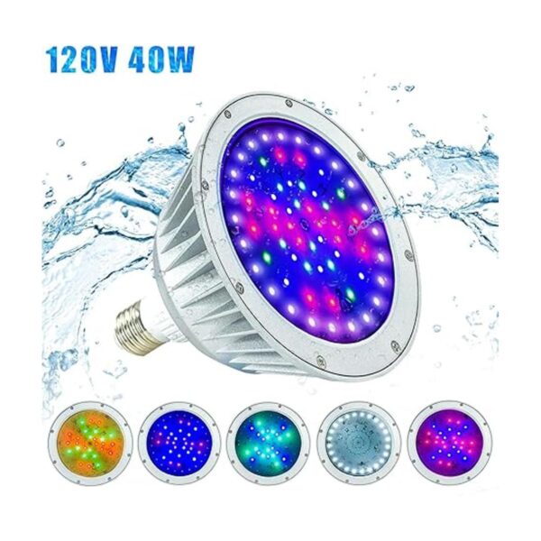 Bombilla LED impermeable de 120 V para piscina enterrada_2