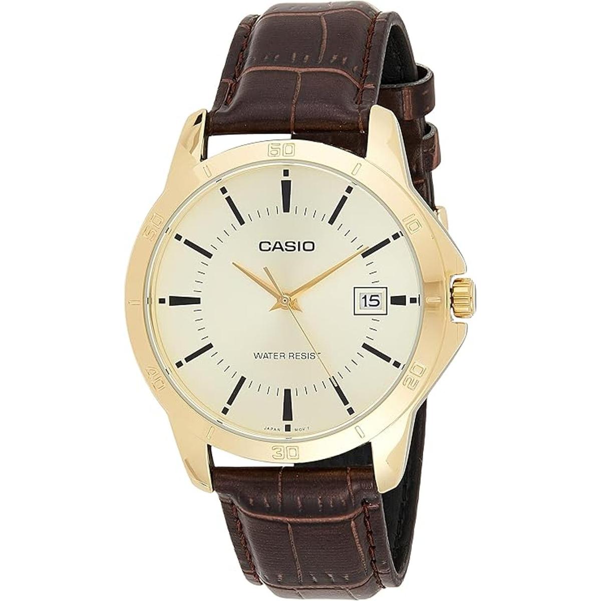MTPV004GL9A Reloj de cuarzo con fecha para hombre