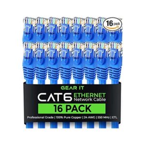 GearIT Cable Ethernet Categoría 6 sin enganches cable_1
