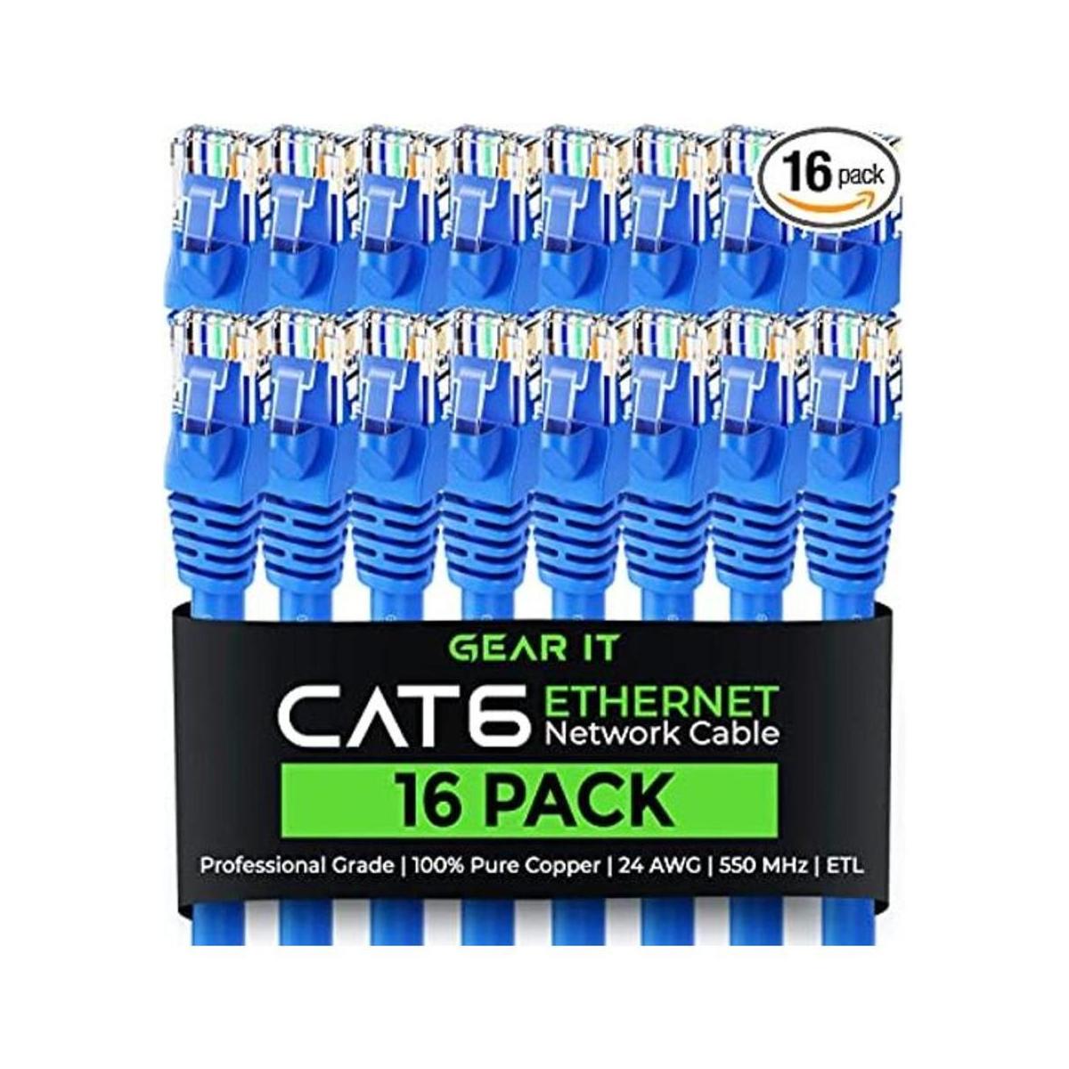 GearIT Cable Ethernet Categoría 6 sin enganches cable