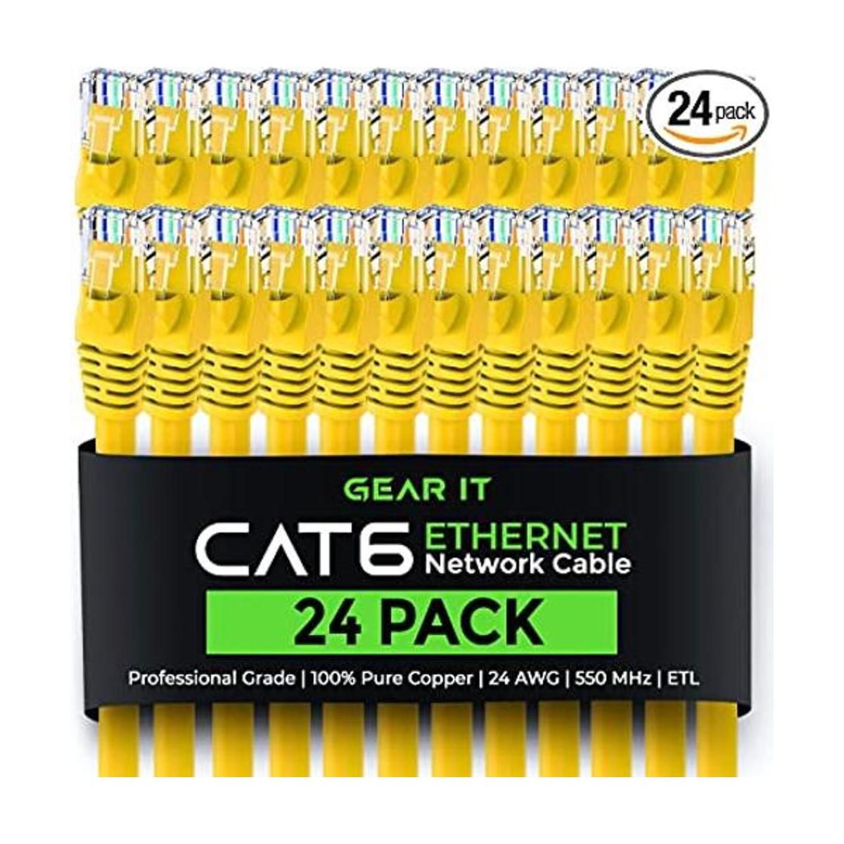 GearIT Cable Ethernet Cat 6 de 0.5 pies y 6 pulgadas