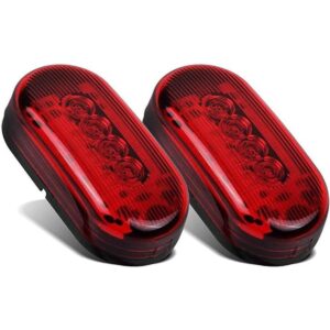Oblong Luces laterales de 4x2 pulgadas. rojo 2XRed_1