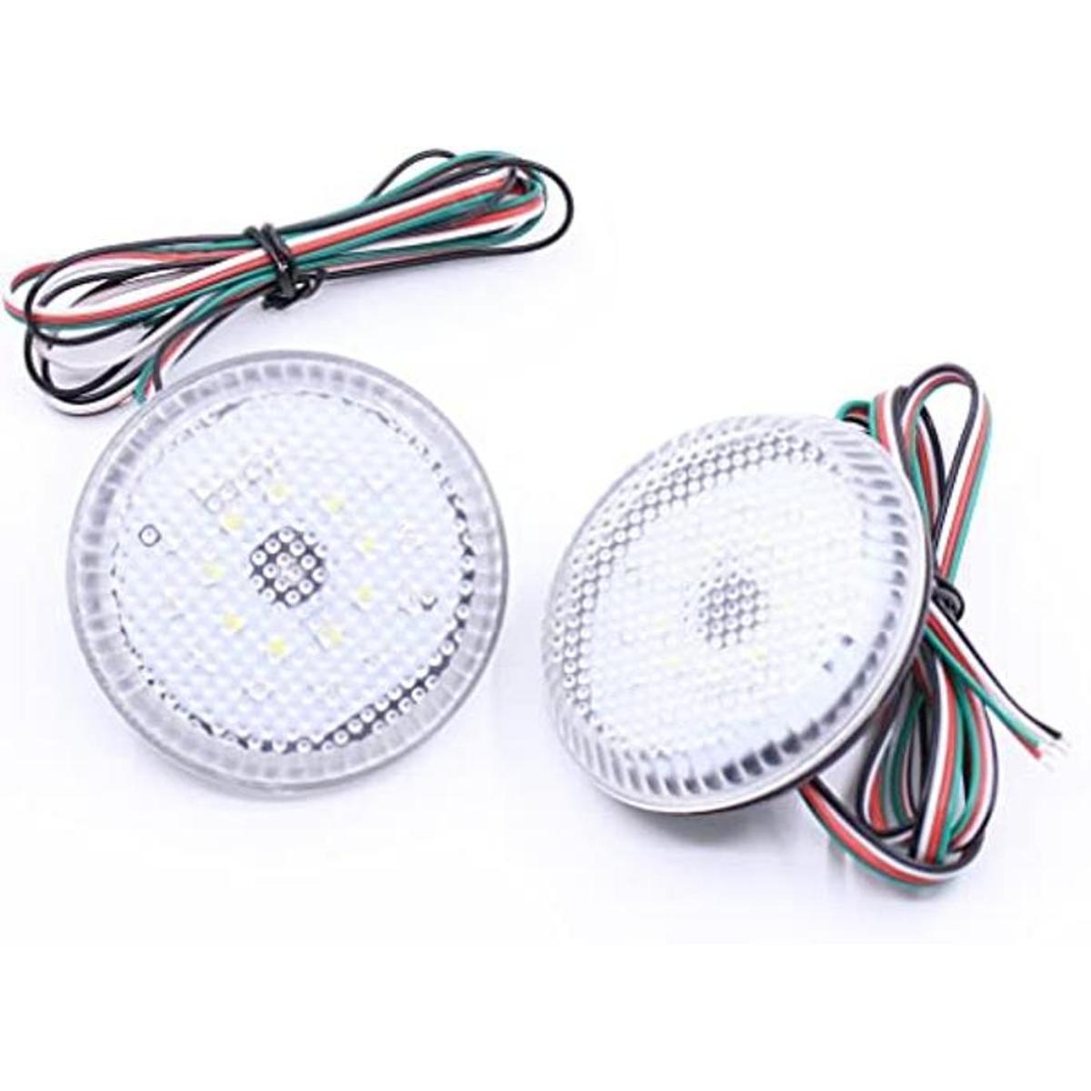 Paision claro lente parachoques trasero reflector LED