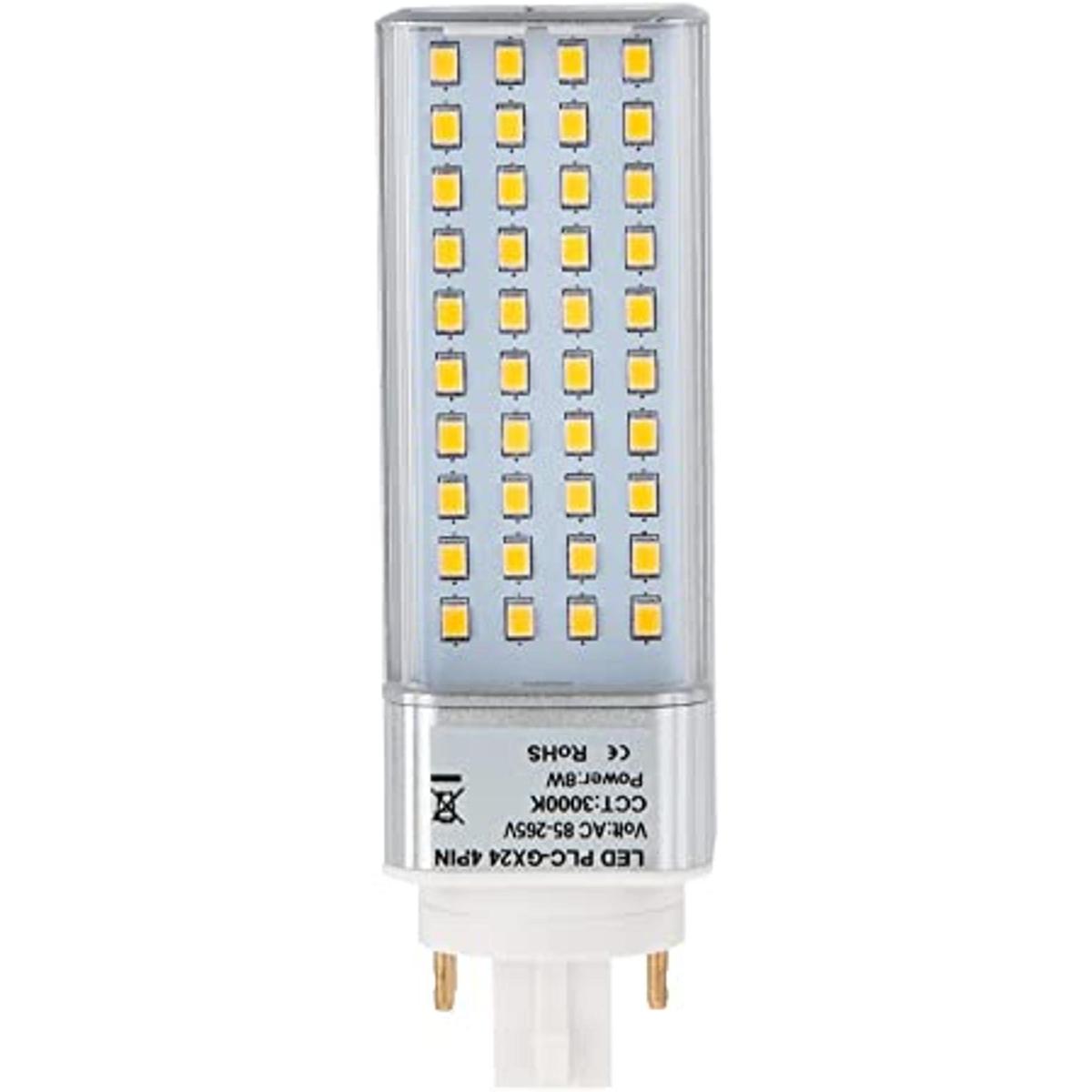 HEROLED PLC Lámparas G24Q con base de 4 pernos LED CFL