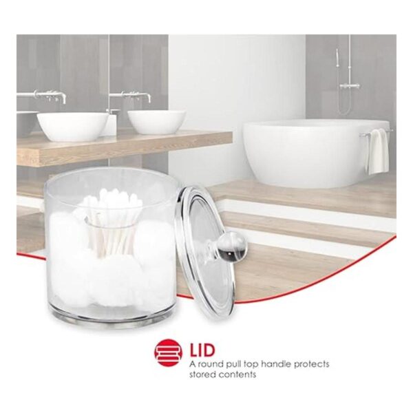 Home Basics Soporte y organizador para hisopo de algodón