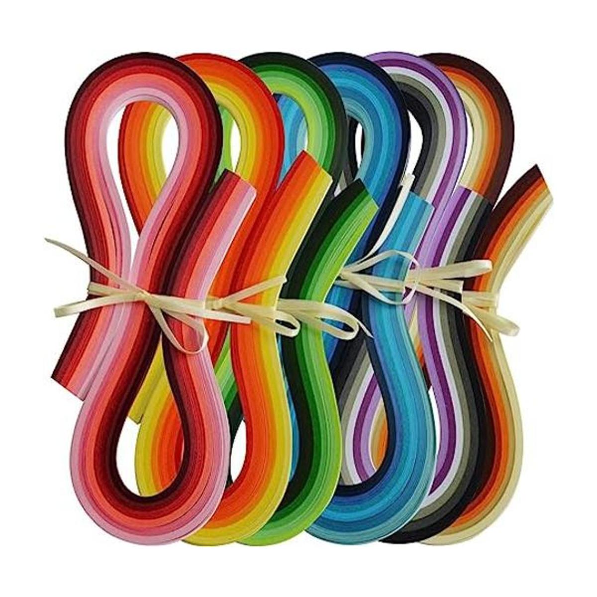 JUYA Juego de 720 tiras de Quilling multicolor 36 colores
