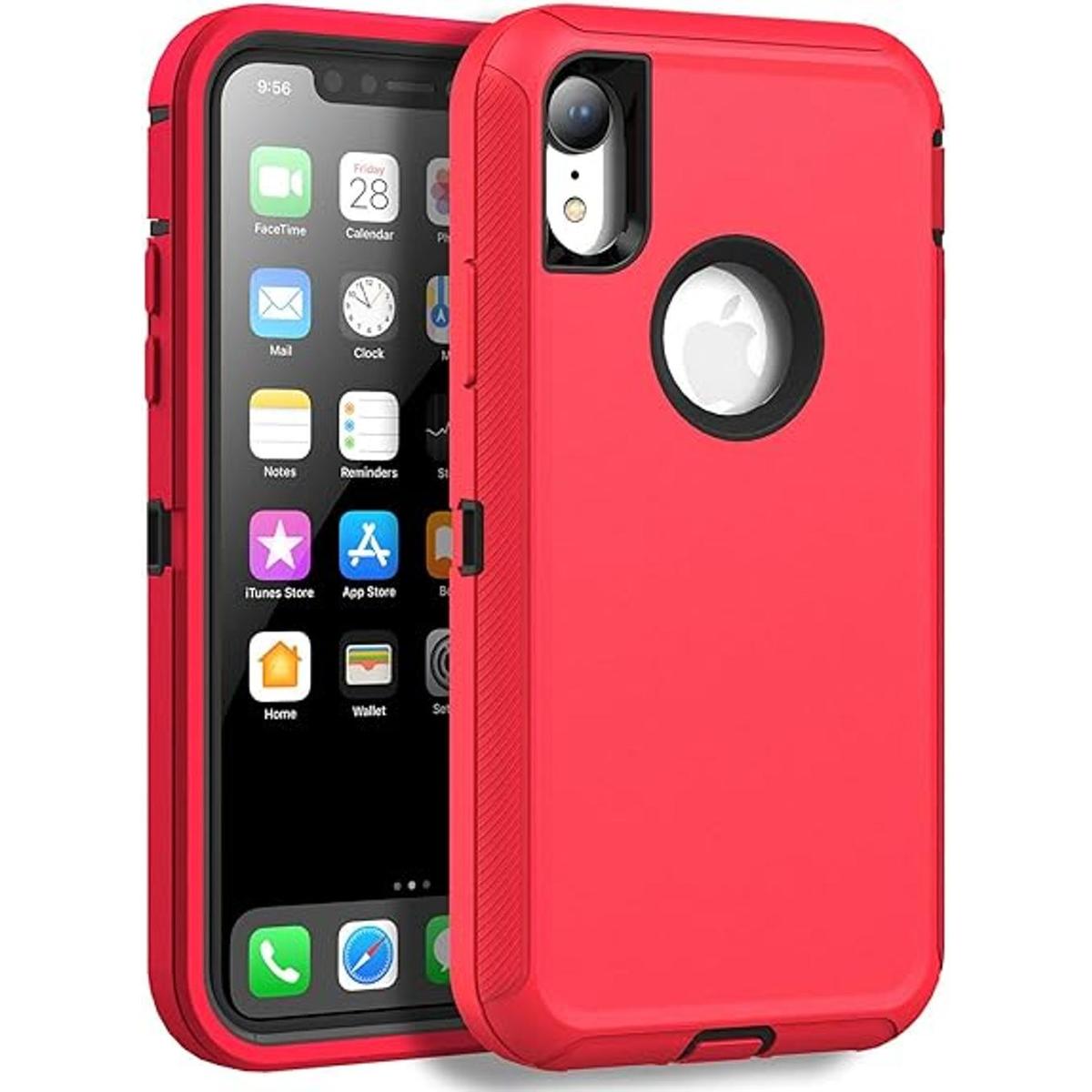 MXX Funda compatible con iPhone XR funda resistente de 3
