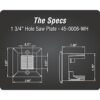DATA COMM Electronics 450006WH Placa para sierra de_5