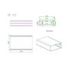 Eightwood Caja de aluminio amplificador electrónico para_4