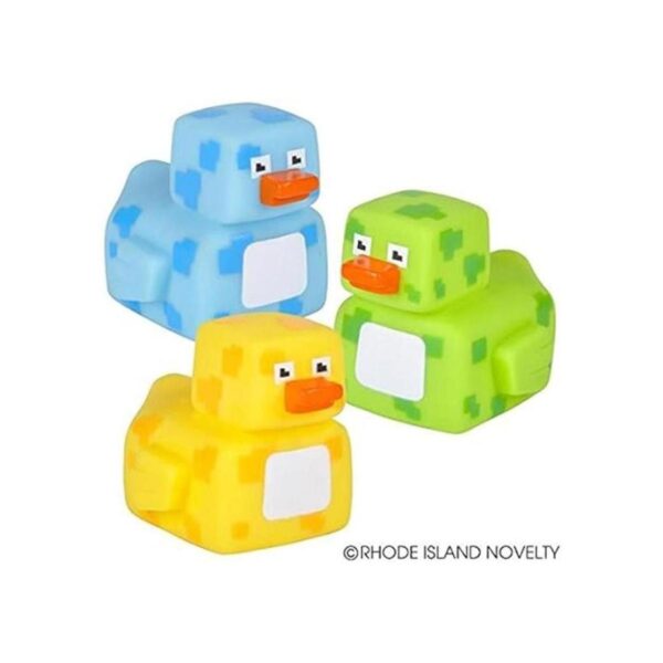Rhode Island Novelty Patos de goma pixelados de 2 pulgadas_2