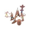 FUNSHOWCASE Figuras de los indios americanos de plástico_4