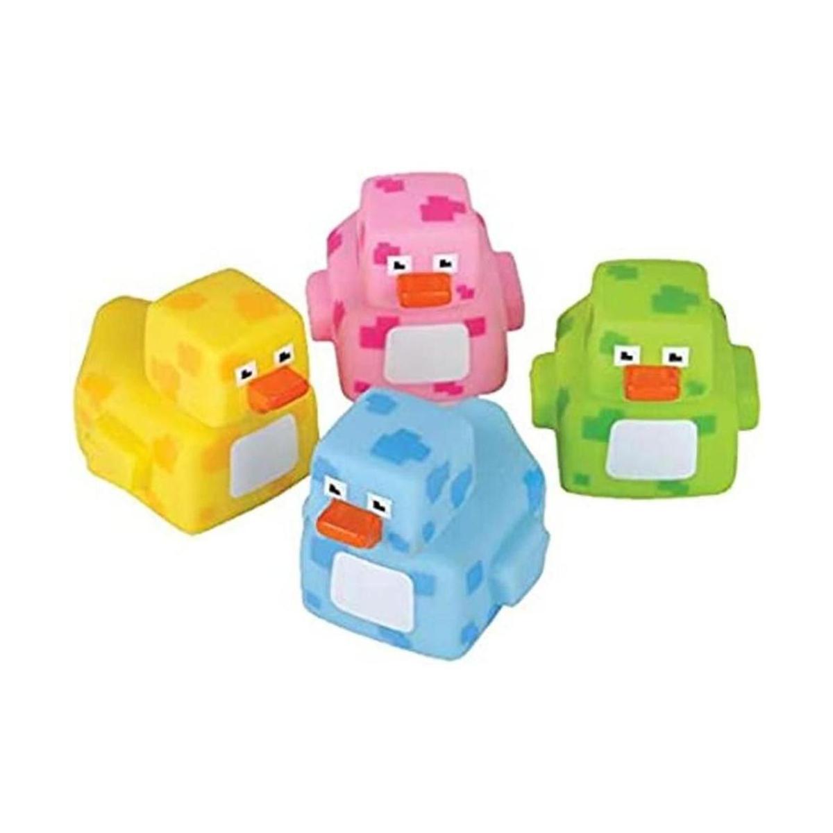 Rhode Island Novelty Patos de goma pixelados de 2 pulgadas