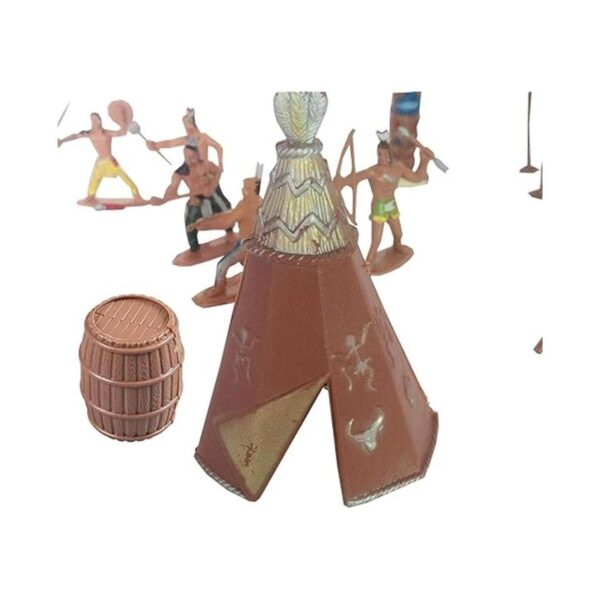 FUNSHOWCASE Figuras de los indios americanos de plástico_3