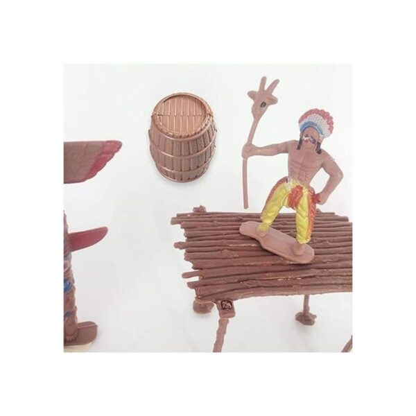 FUNSHOWCASE Figuras de los indios americanos de plástico_5