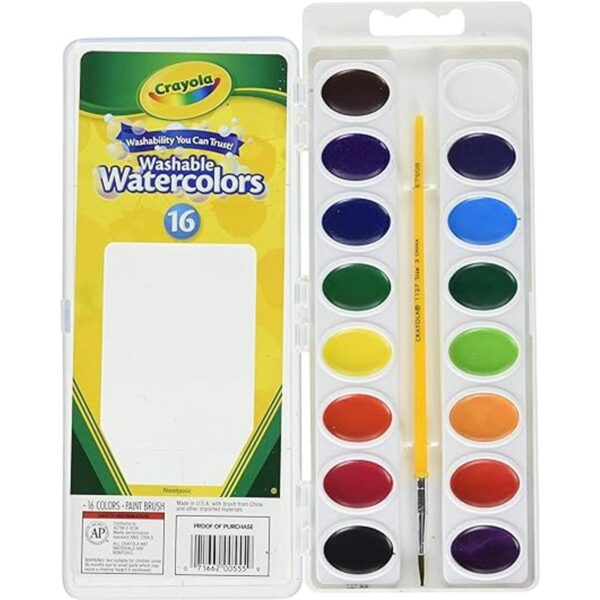 Crayola Acuarelas lavables 16 unidades paquete de 2 en_1