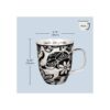 Karma Gifts Taza BOHO en blanco y negro 16 onzas sirena_6
