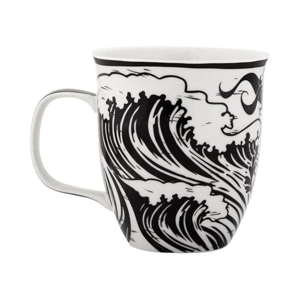 Karma Gifts Taza BOHO en blanco y negro 16 onzas sirena_2