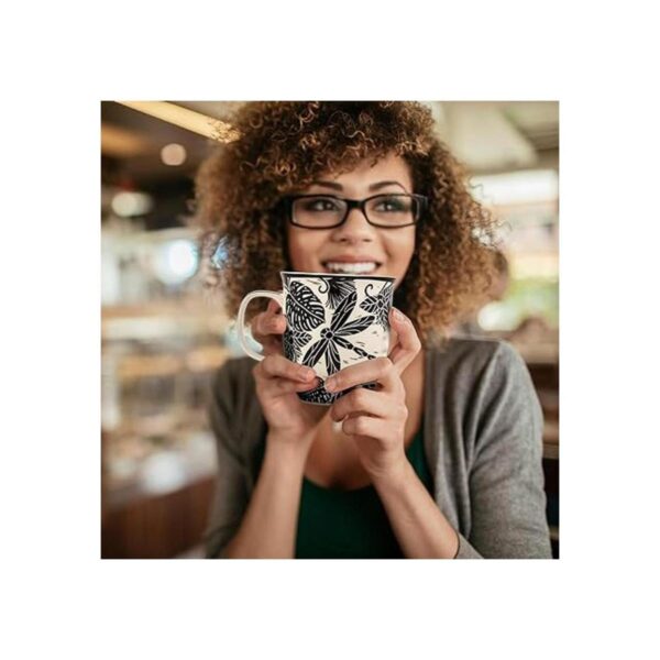 Karma Gifts Taza BOHO en blanco y negro 16 onzas sirena_3