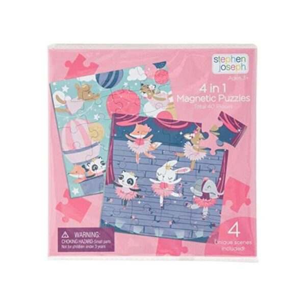 Stephen Joseph Puzzle magnético 4 en 1 para niña_1