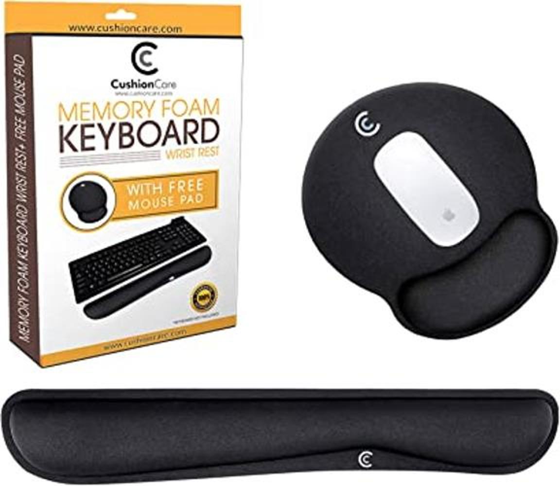 Juego de reposamuñecas para teclado y mouse cojín de