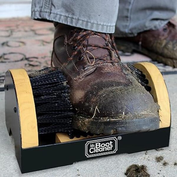 Cepillo para limpiar botas para montar en el piso para_2