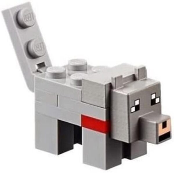 LEGO Minecraft Minifigure Wolf Minifig Gris Animal_1