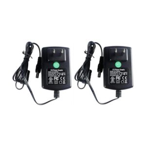 Paquete de 2 adaptadores de CA CC de 12 V 2 A fuente de_1