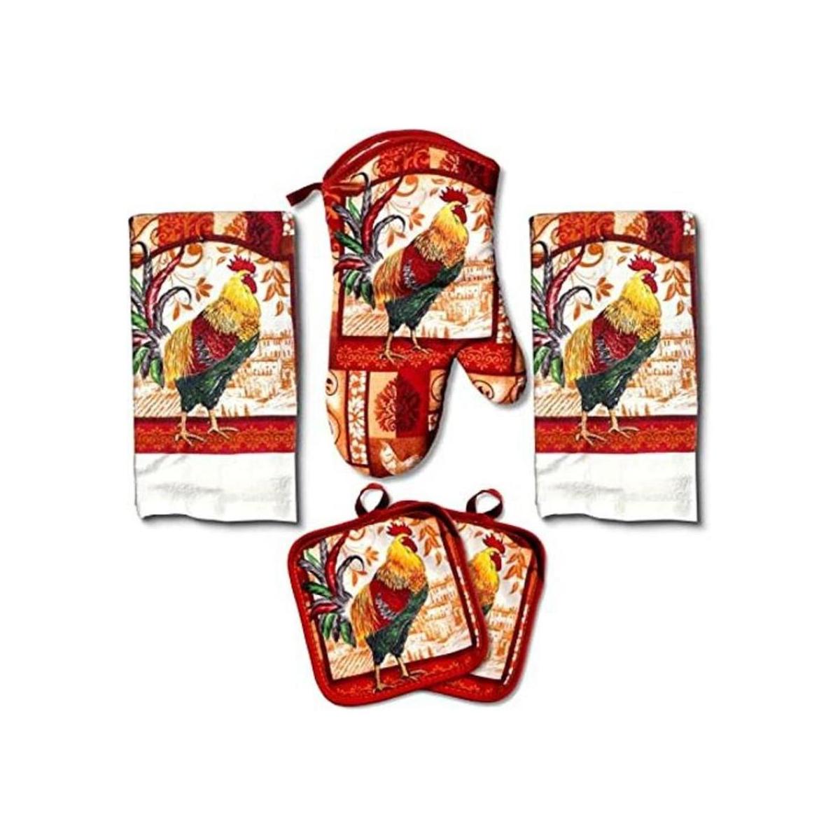 Set de 5 piezas de toallas para cocina para agarrar ollas