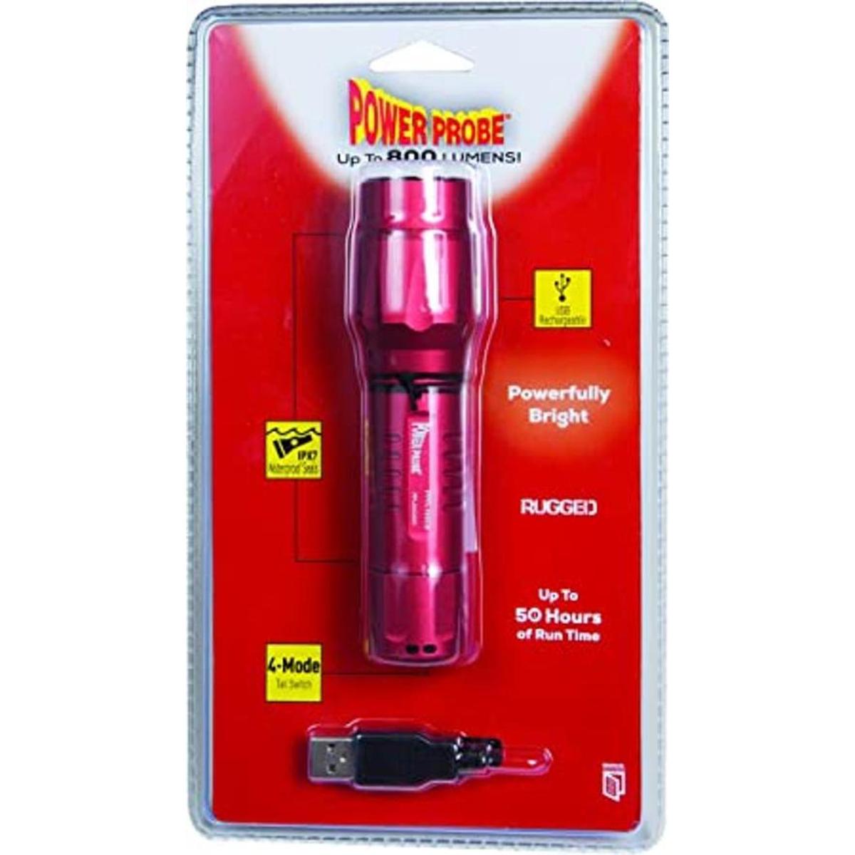 Linterna de sonda de potencia color rojo PPFL101CS