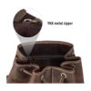 Polare Mochila vintage de cuero de grano completo para