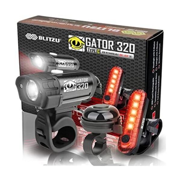 BLITZU Juego de luces de bicicleta recargables USBC 2023_1