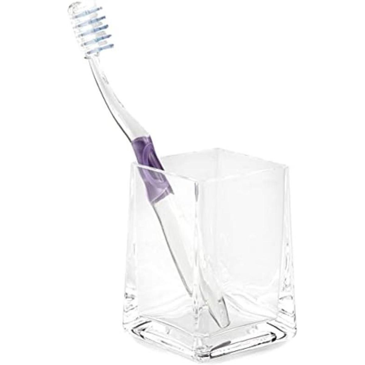 Huang Acrylic Soporte para cepillo de dientes de baño
