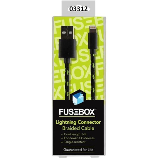 Cable Lightning trenzado Fusebox de 6 pies para iPhone_1