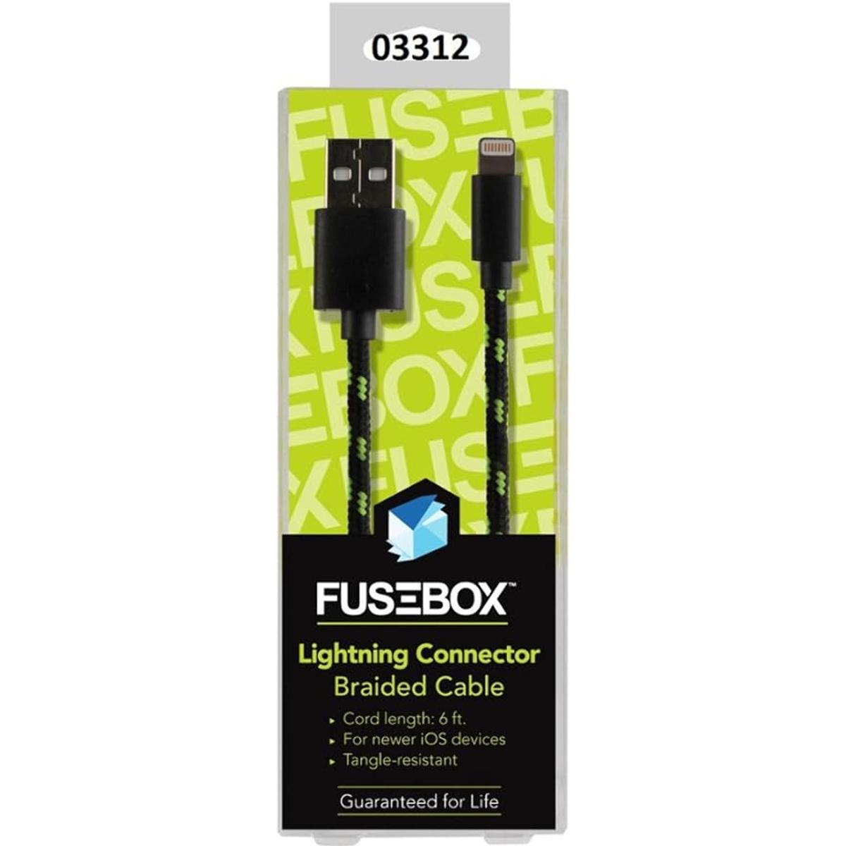 Cable Lightning trenzado Fusebox de 6 pies para iPhone